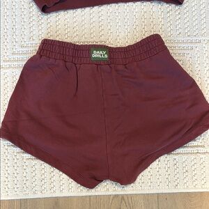 Daily Drills Maroon Athletic Shorts M/L